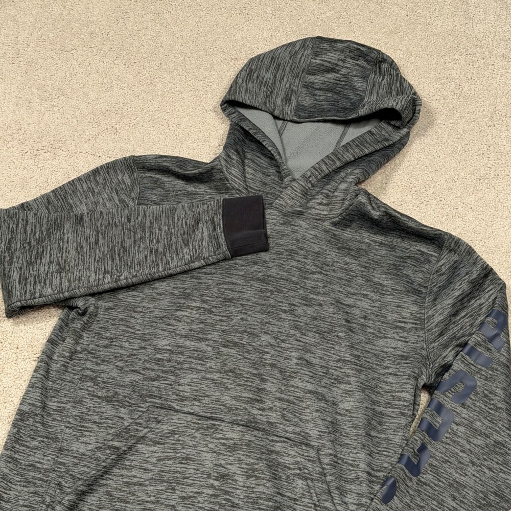Costa Men's Heathered Gray Hoodie Long Sleeve Pullover‎ Athletic Hoodie Size S